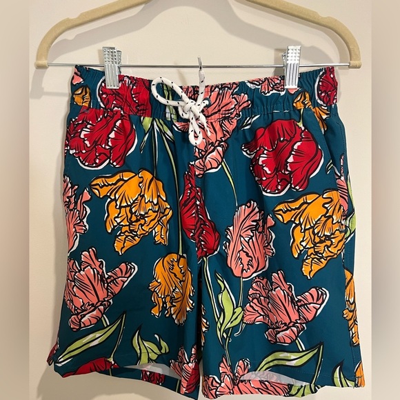 George Men’s Floral 7” Swim Trunks - Picture 1 of 5
